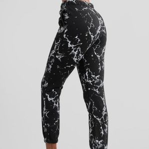 Buffbunny Black Marble Joggers